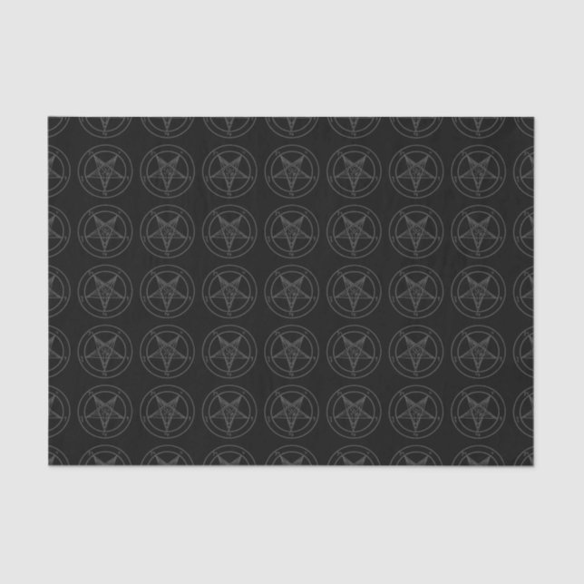 Papel seda negro de Baphomet (Anverso)