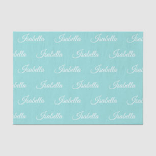 Papel seda personalizado azul del huevo de los