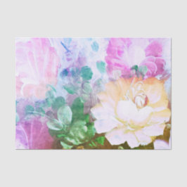 Papel seda pintado floral de la flor