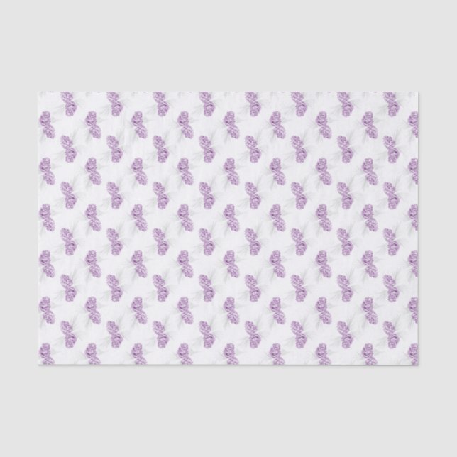 Papel seda púrpura del blanco gris de Pinecones (Anverso)