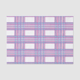 papel seda púrpura rosado de la tela escocesa