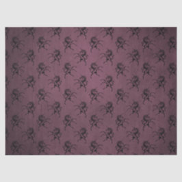 Papel seda púrpura y negro del unicornio