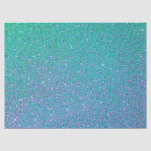 Papel seda/purpurina de la aguamarina