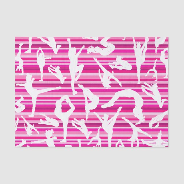 Papel seda que anima rosado de encargo (Anverso)