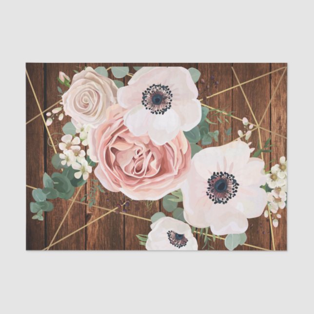 Papel seda que envuelve el granero subió jardín (Anverso)