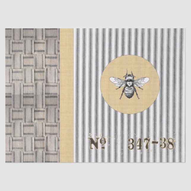 Papel seda que hace tictac de las correas del yute (Anverso)