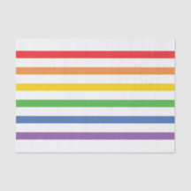 Papel seda rayado del arco iris