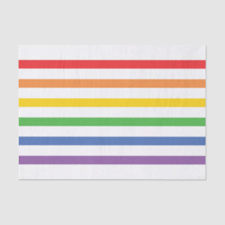 Papel seda rayado del arco iris