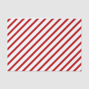 Papel seda rojo de la raya