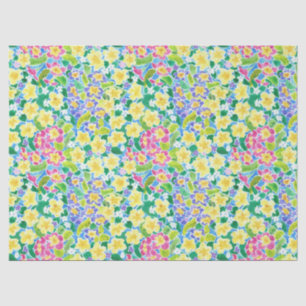Papel seda rosado, azul, amarillo bonito de las