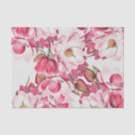 Papel seda rosado de la magnolia