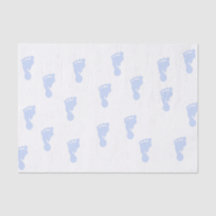 Papel seda rosado de las huellas 10lb del bebé