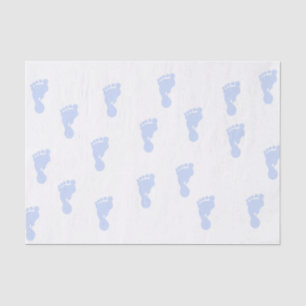 Papel seda rosado de las huellas 10lb del bebé