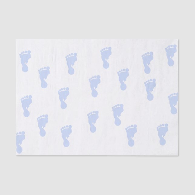 Papel seda rosado de las huellas 10lb del bebé (Anverso)