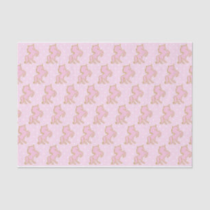 Papel seda rosado de los unicornios