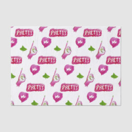 Papel seda rosado y verde