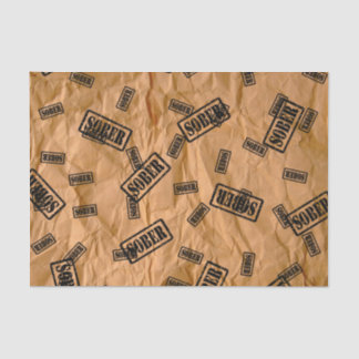 Papel seda sobrio de la sobriedad de la