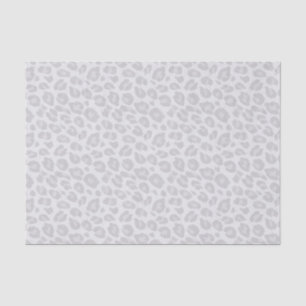 Papel seda tonal gris del estampado leopardo