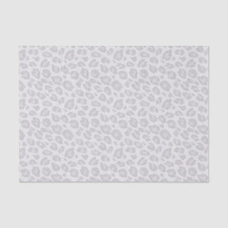 Papel seda tonal gris del estampado leopardo