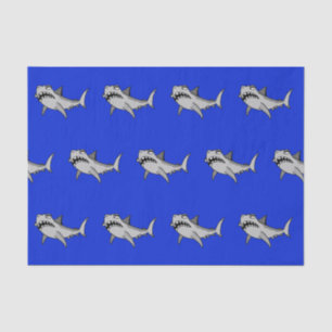 Papel seda torpe del tiburón