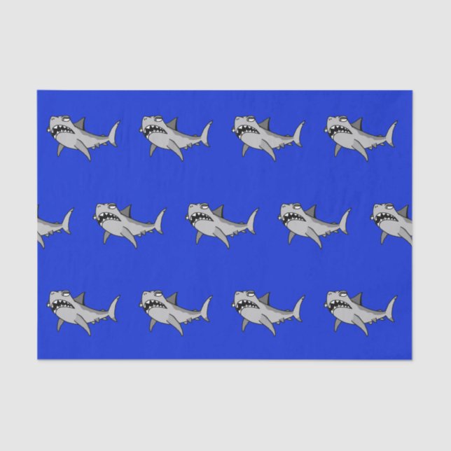 Papel seda torpe del tiburón (Anverso)