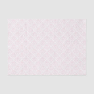 Papel seda tradicional floral del damasco rosado