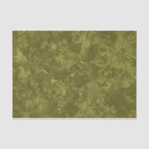 Papel seda verde cubierto de musgo del follaje