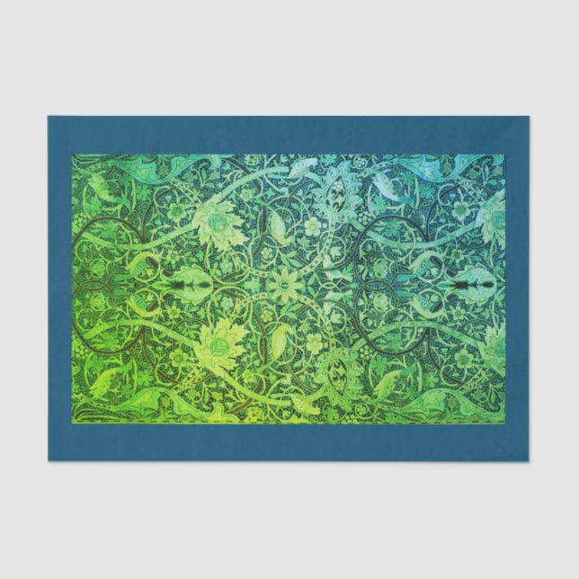 Papel seda VERDE de William Morris (Anverso)