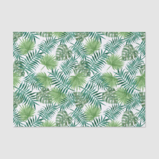 Papel seda verde tropical del follaje