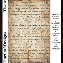 Papel Sepia Aged Elegant Writing DC8a Decoupage