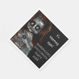 Papel Servilleta asustadiza del fiesta de Halloween de