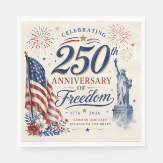 Papel Servilleta Celebrando 250 Años de Libertad