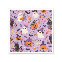 Servilleta cuadrada de Halloween linda
