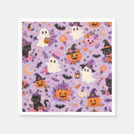 Papel Servilleta cuadrada de Halloween linda