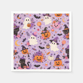 Papel Servilleta cuadrada de Halloween linda