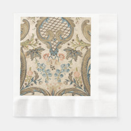 Papel Servilleta de almuerzo con acuñada estampada flora