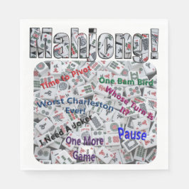 Papel Servilleta de almuerzo de dichos de Mahjong