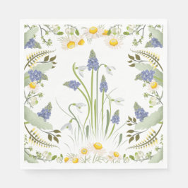Papel Servilleta de Almuerzo de Flores de Verano