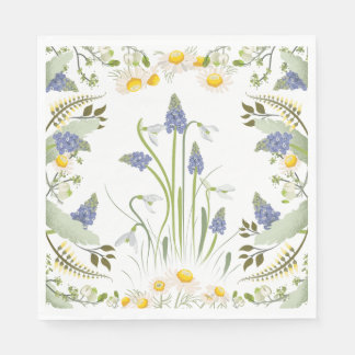 Papel Servilleta de Almuerzo de Flores de Verano
