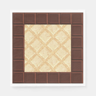 Papel servilleta de amante del chocolate, barra de choco