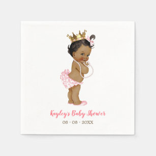 Papel Servilleta de Baby Shower del afroamericano