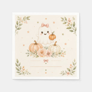 Papel Servilleta de Baby Shower Little Boo Fantasma de