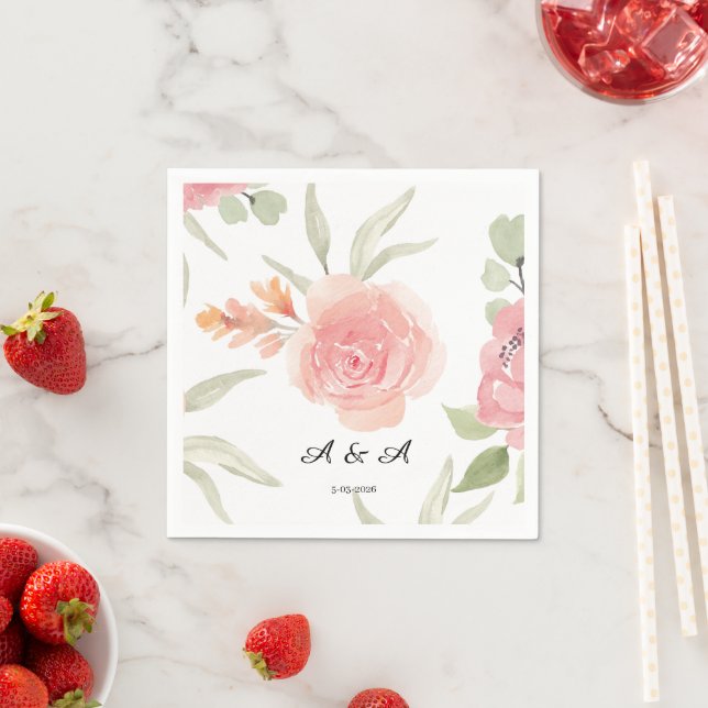 Papel Servilleta de boda de jardín de primavera de meloc (In situ)