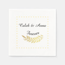 Servilleta de boda elegante