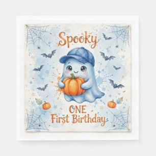 Papel Servilleta de calabaza fantasma azul - Halloween d