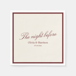 Papel Servilleta de cena de ensayo Deep Wine Old Money