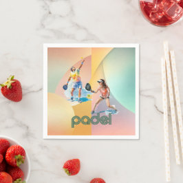 Papel Servilleta de cocktail de pádel – El vibrante esti