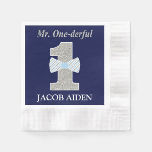 Papel Servilleta de Cocktail de Sr. One-derful White