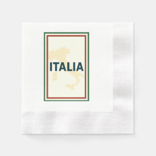 Papel Servilleta de Cocktail Italia