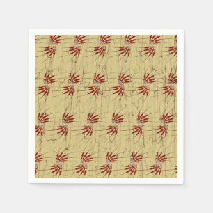 Papel servilleta de cóctel con diseño de patrones de tej
